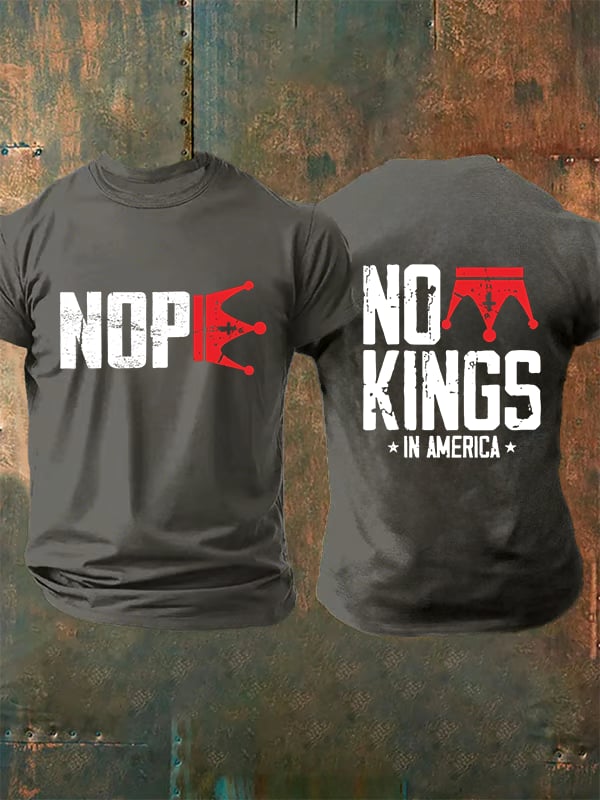 🔥Buy 3 Get 15% Off Men's No Kings In America T-Shirt