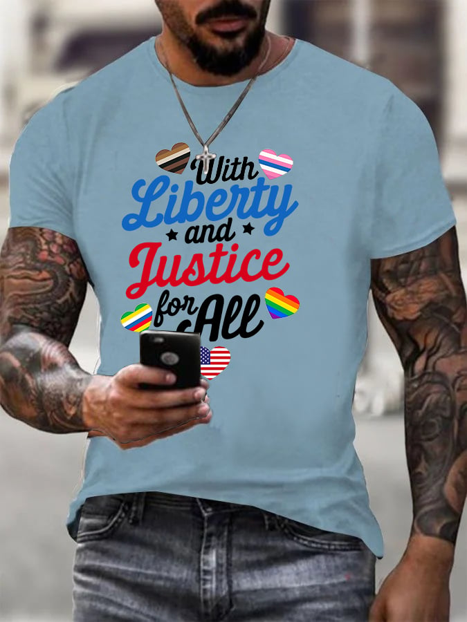 Men's With liberty and justice for all T-Shirt