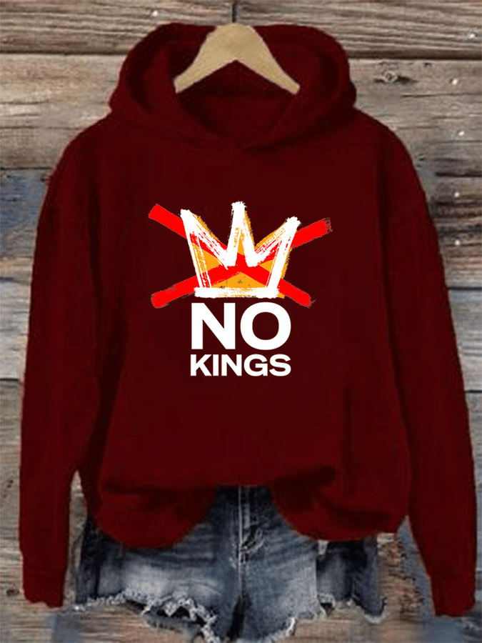 🔥Buy 3 Get 15% Off Women's America has No Kings Printed Casual Hoodies