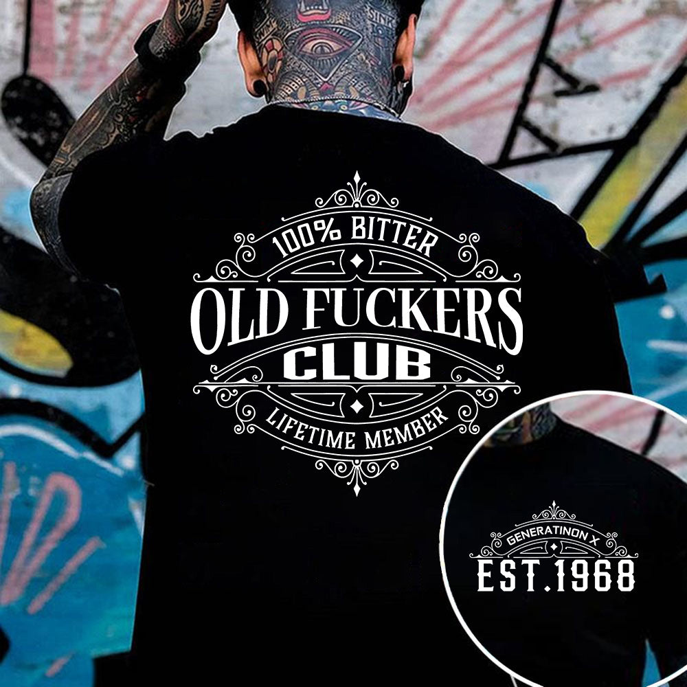"OLD FUCKERS CLUB" shirt ,Customize Gen X Shirt.