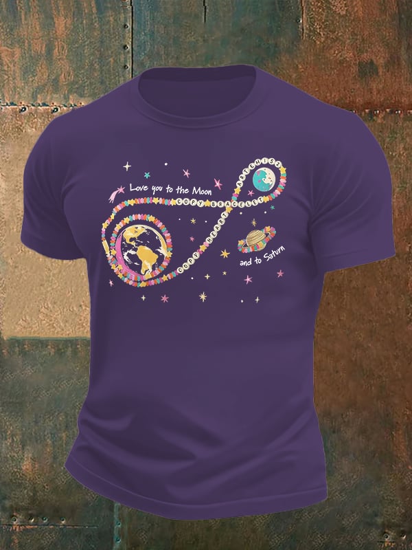 Men's Fun Planet Print T-Shirt