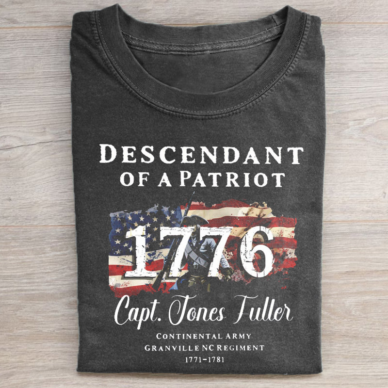 Descendant of a Patriot T-shirt