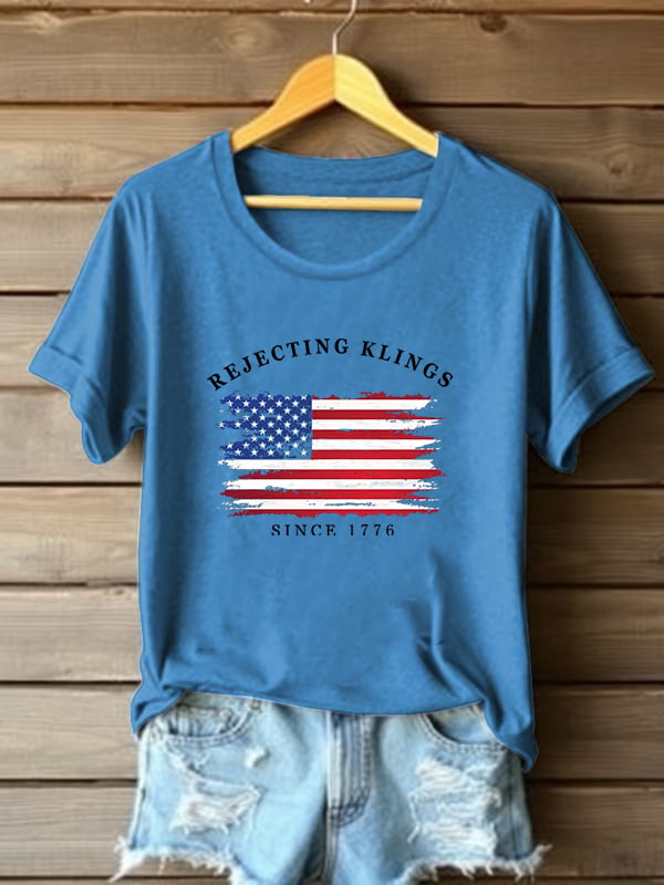 🔥Buy 3 Get 15% Off🔥Women's Casual Rejecting Kings Printed T-shirt