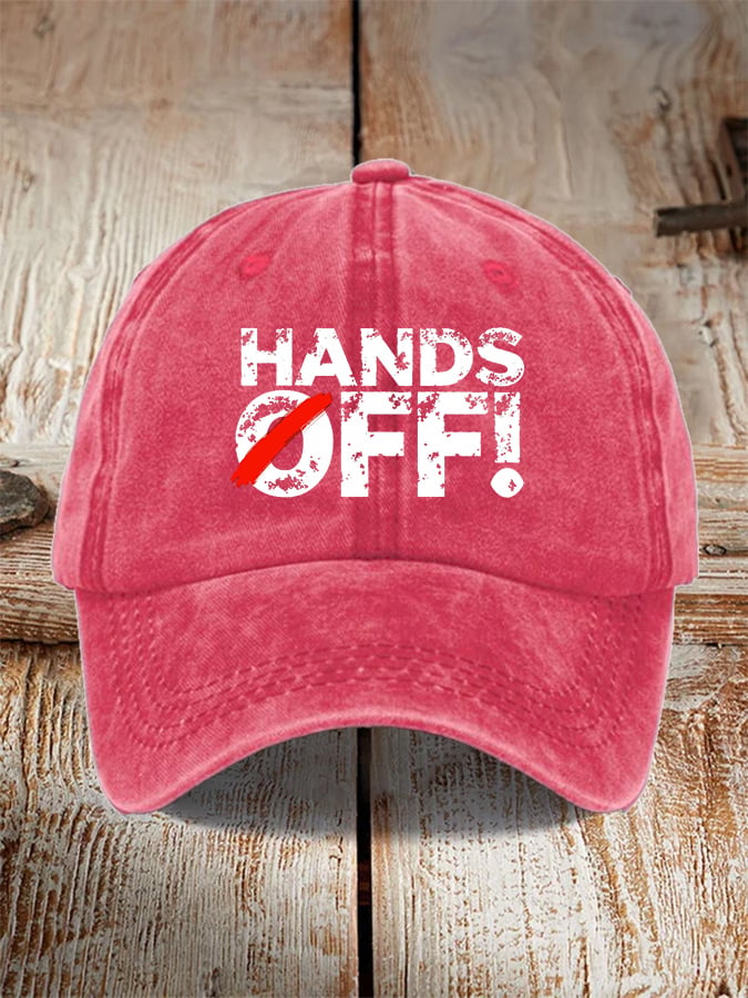 🔥Buy 3 Get 15% Off🔥Unisex Hands Off Protest Print Hat