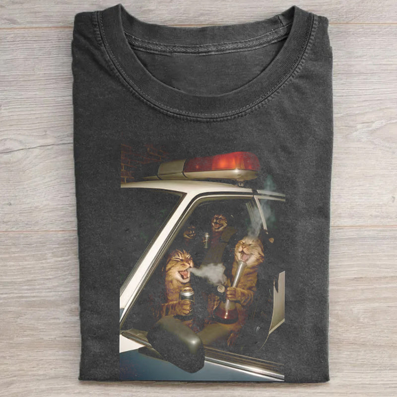 Funny Cat Graphics T-shirt