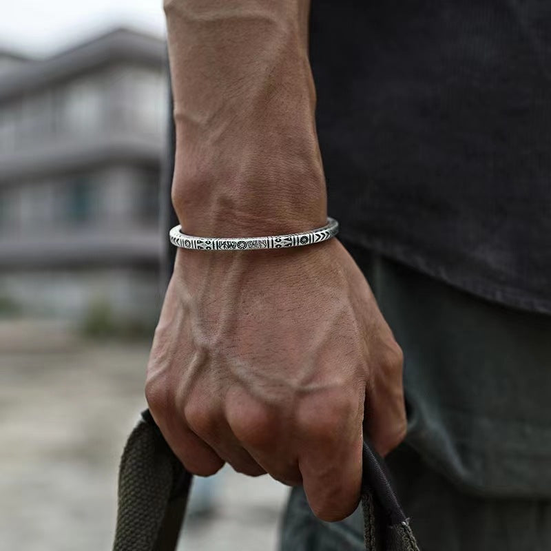 Simple vintage totem bracelet