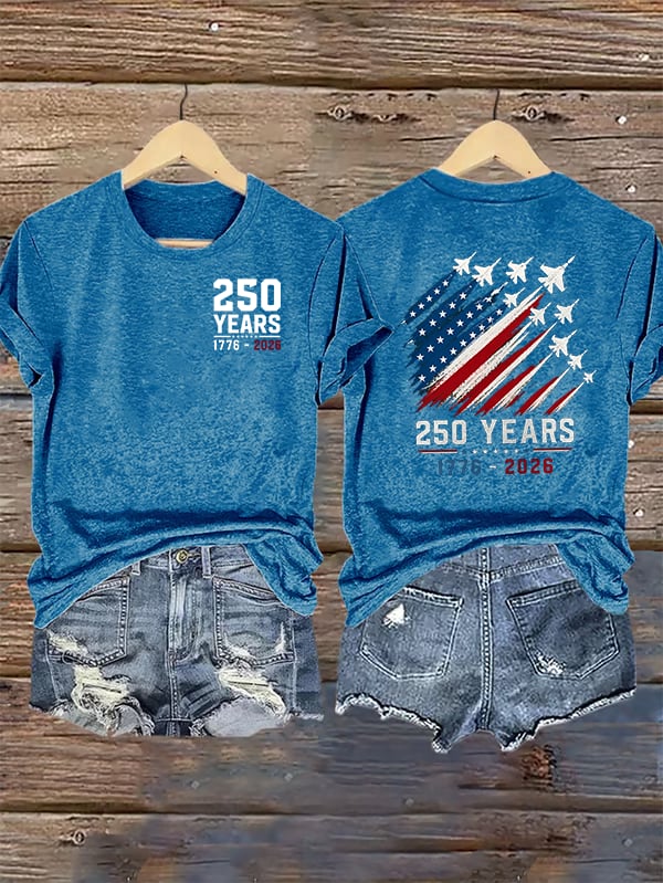Women's Round-Neck 250 YEARS Printed T-Shirt
