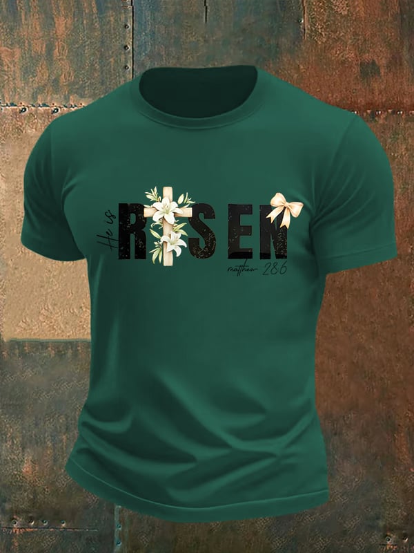 Men's He is Risen Print T-Shirt