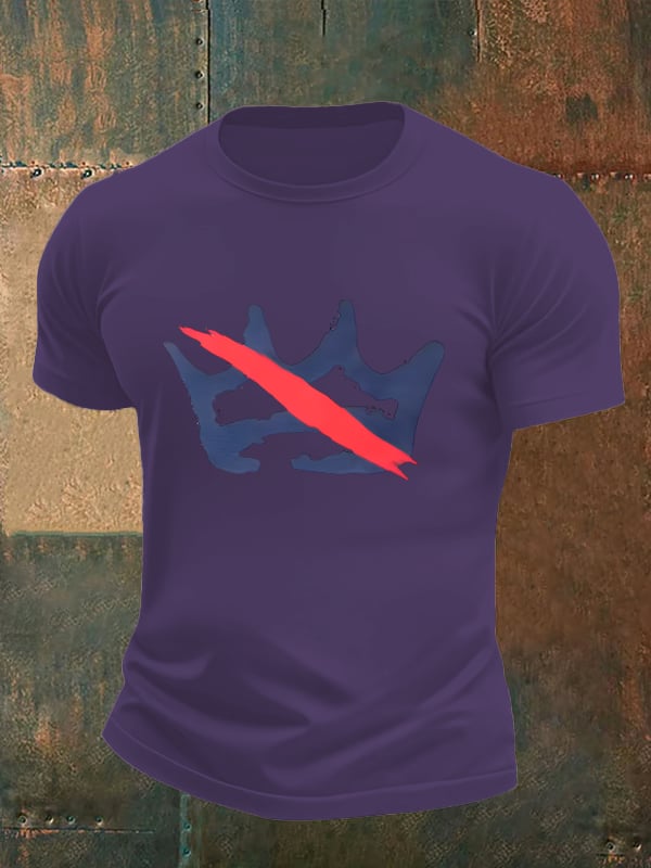 🔥Buy 3 Get 15% Off Men's America has no kings print T-Shirt