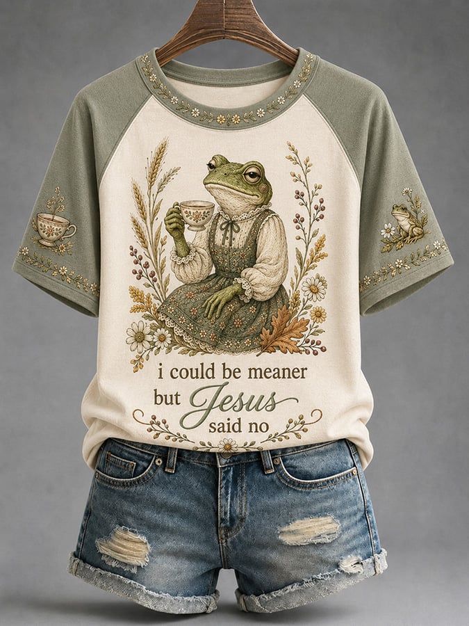 Women's Casual & Fun Faith-Print Short-Sleeve T-Shirt