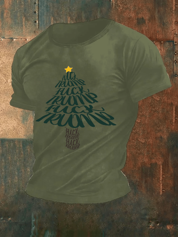 🔥Buy 3 Get 15% Off🔥Men's Funny Christmas Tree With fdt T-Shirt