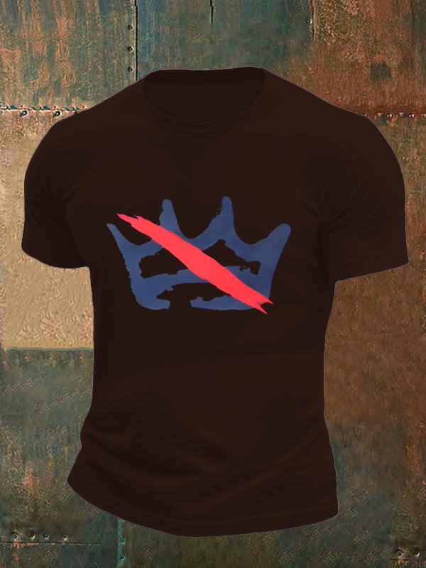 🔥Buy 3 Get 15% Off Men's America has no kings print T-Shirt