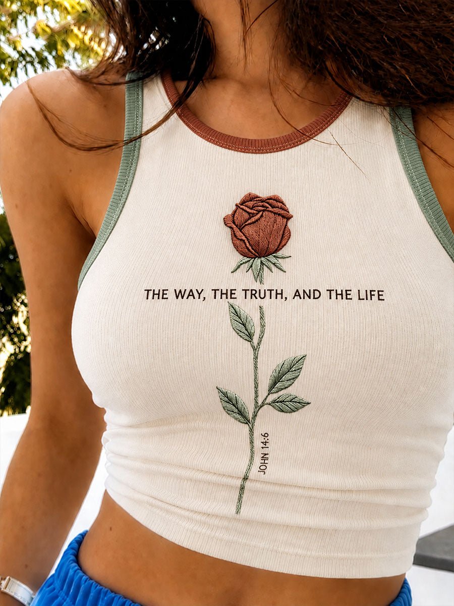 Women's 'The Way, The Truth, And The Life' Printed Casual Vest