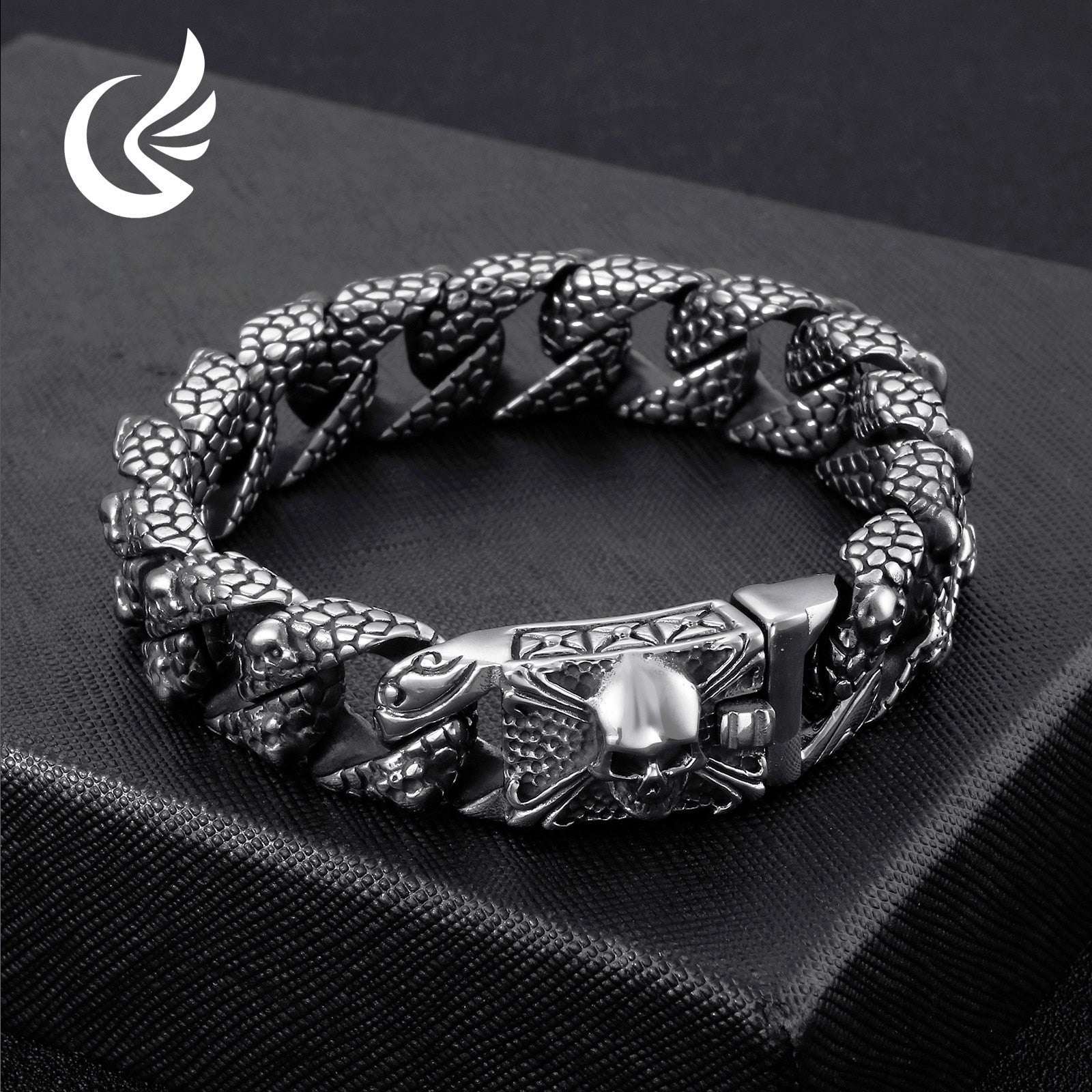 Gothic Retro Style Men's Bracelets Stainless Steel