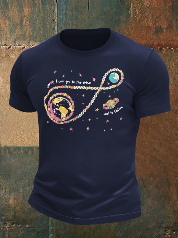 Men's Fun Planet Print T-Shirt