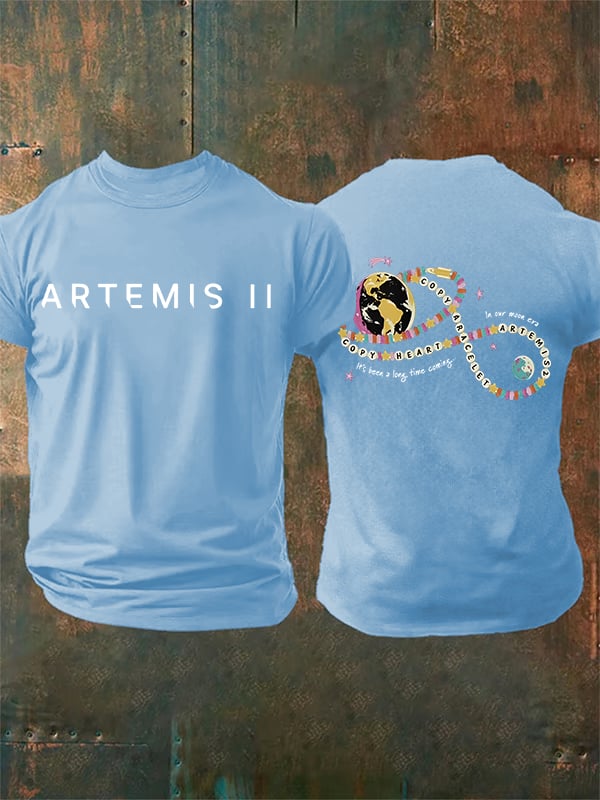 Men's Fun Planet Print T-Shirt
