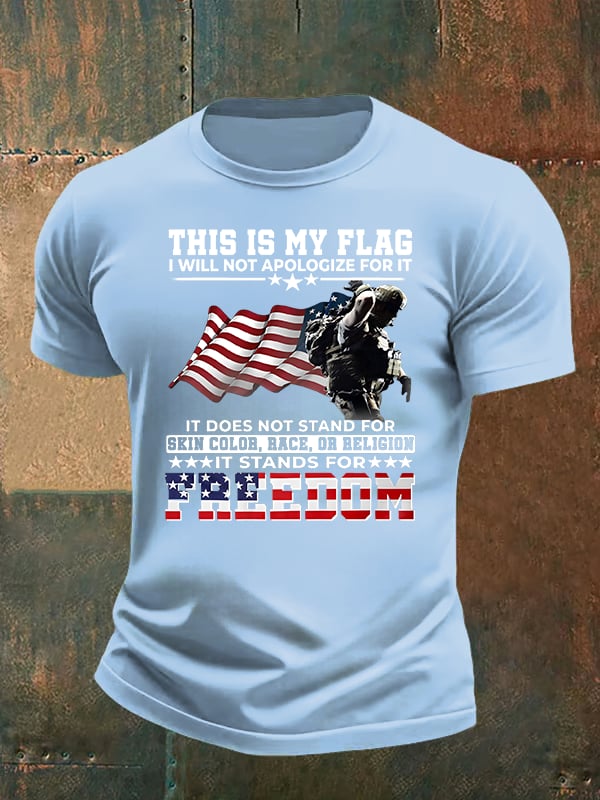 Men's THIS IS MY FLAG Print T-Shirt