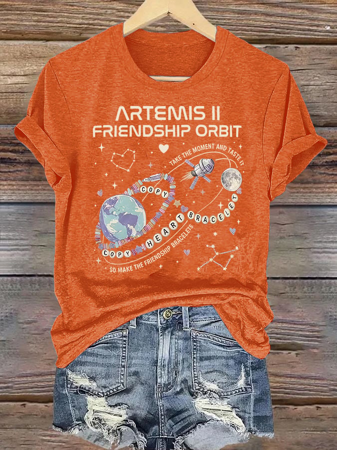 Women's Fun Planet Print T-Shirt