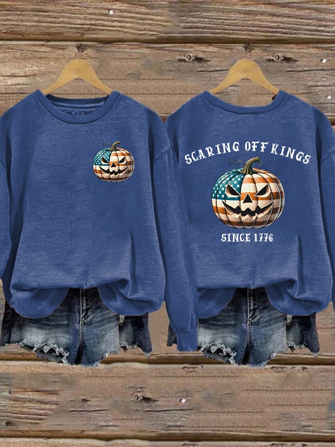 🔥Buy 3 Get 15% Off🔥Women's Scaring Off Kings Printed Sweatshirt