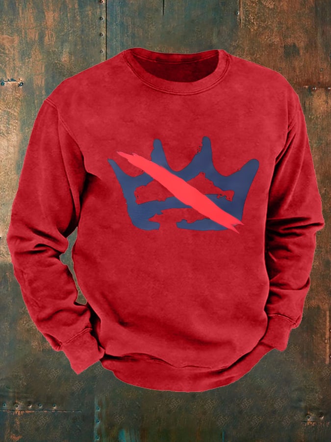 Men's America has no kings Printed Casual Sweatshirt