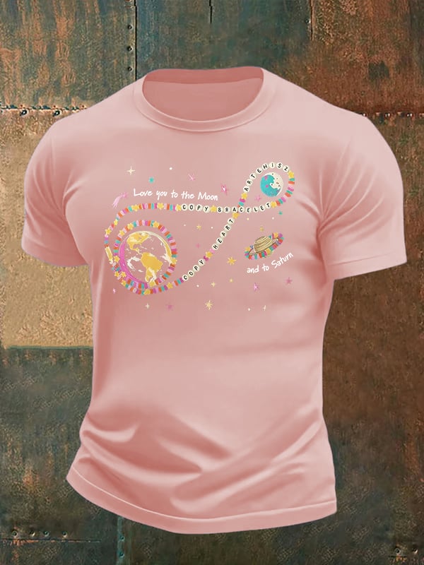 Men's Fun Planet Print T-Shirt