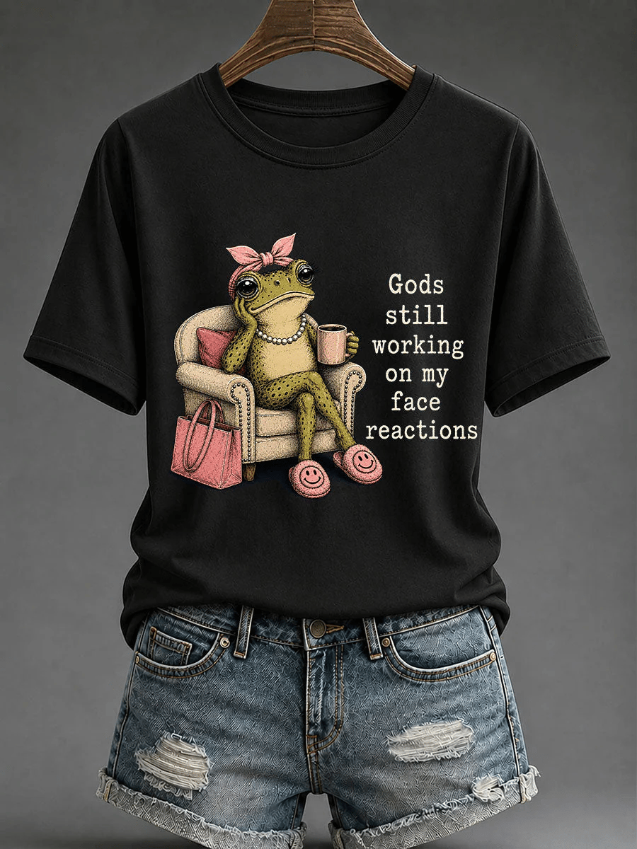 Women's Retro Funny Christian Print T-shirt