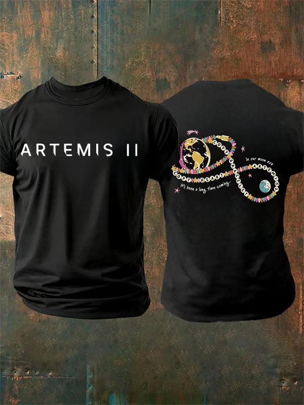 Men's Fun Planet Print T-Shirt