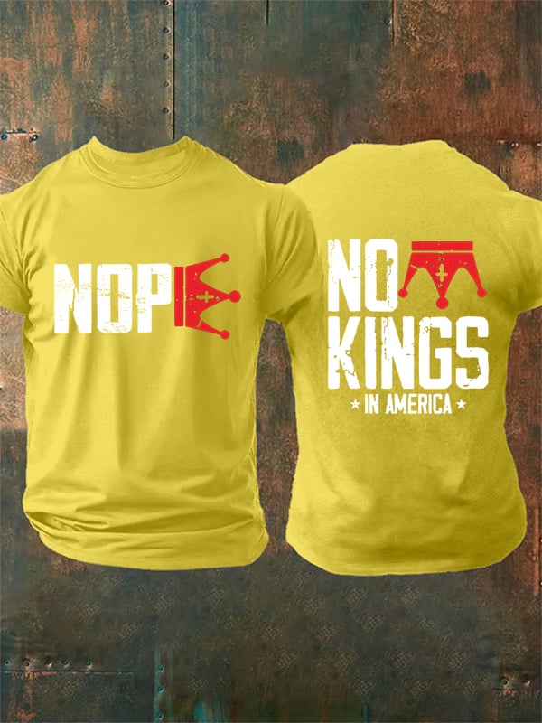🔥Buy 3 Get 15% Off Men's No Kings In America T-Shirt