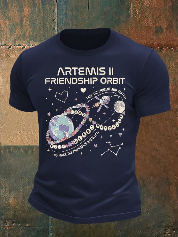 Men's Fun Planet Print T-Shirt