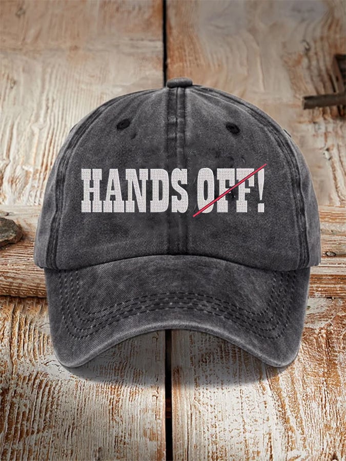 🔥Buy 3 Get 15% Off🔥Unisex Hands Off Protest Print Hat