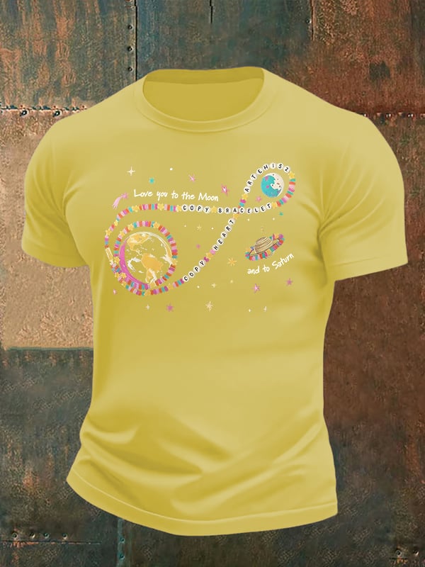 Men's Fun Planet Print T-Shirt