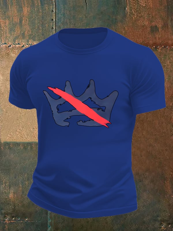🔥Buy 3 Get 15% Off Men's America has no kings print T-Shirt