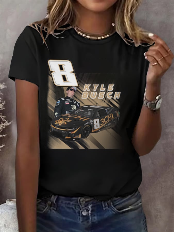 Women's Racing Print T-Shirt