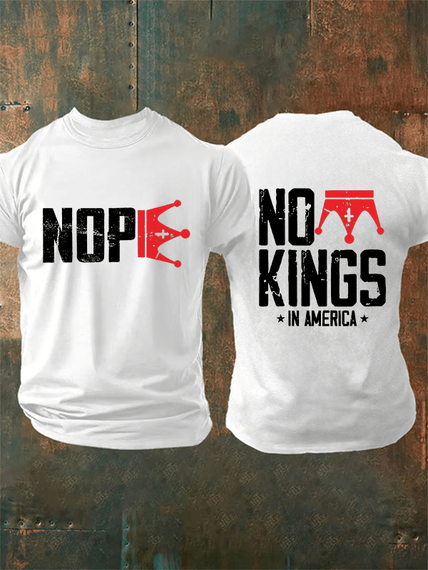 🔥Buy 3 Get 15% Off Men's No Kings In America T-Shirt