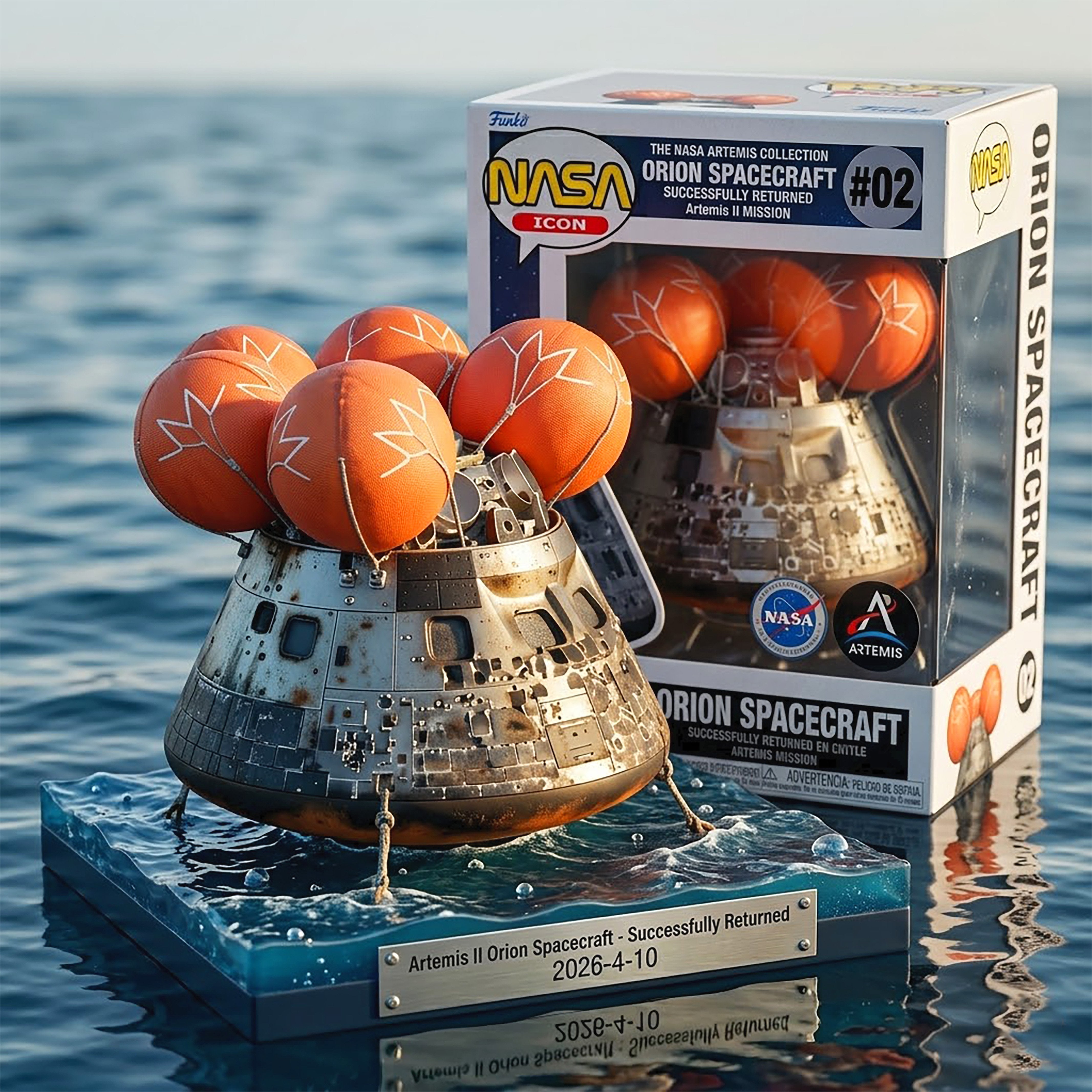 🚀 NASA Artemis II: Orion Splashdown Legacy Model – Safe Return 🌊
