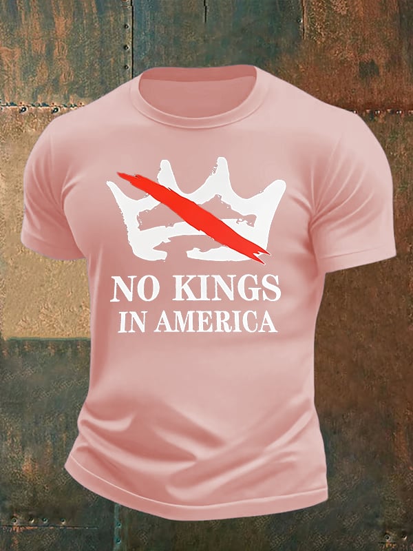 🔥Buy 3 Get 15% Off🔥Men's no kings in America print T-Shirt