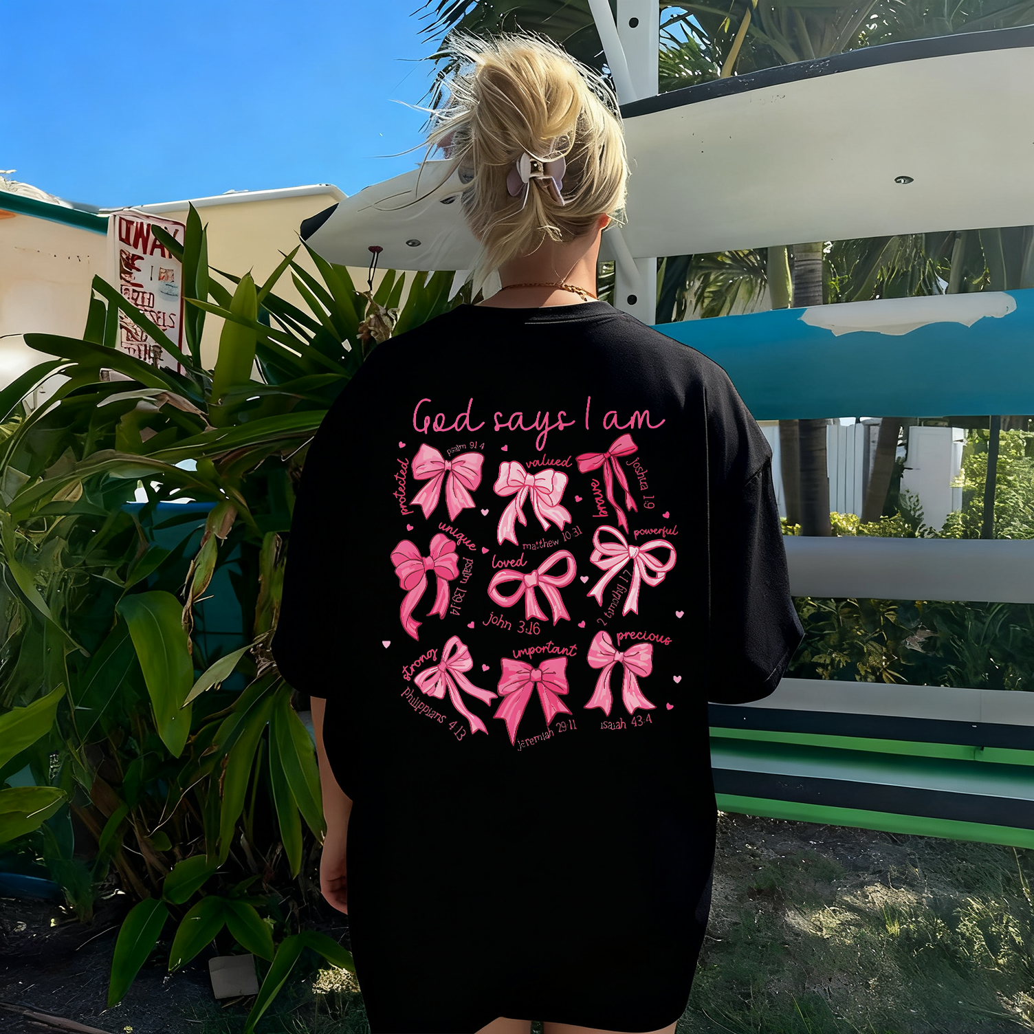 God says I am Printed Women's T-shirt