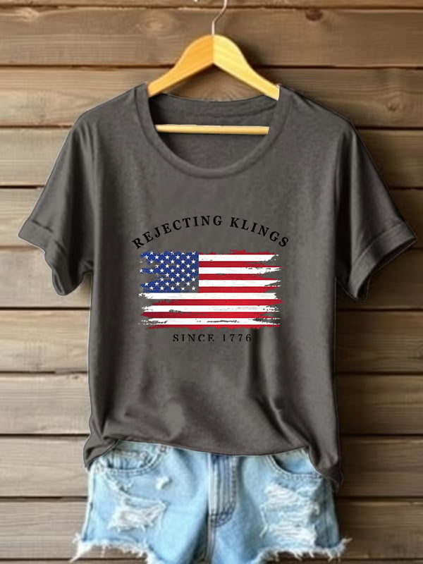 🔥Buy 3 Get 15% Off🔥Women's Casual Rejecting Kings Printed T-shirt