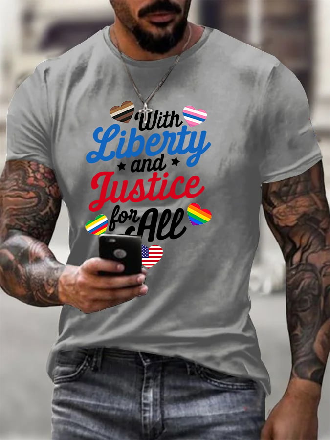 Men's With liberty and justice for all T-Shirt