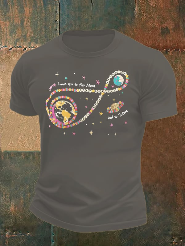 Men's Fun Planet Print T-Shirt