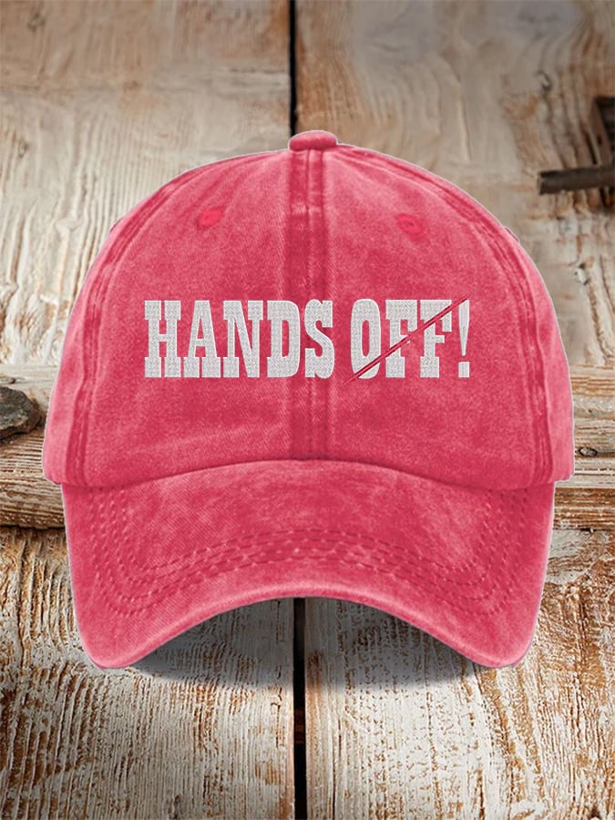 🔥Buy 3 Get 15% Off🔥Unisex Hands Off Protest Print Hat