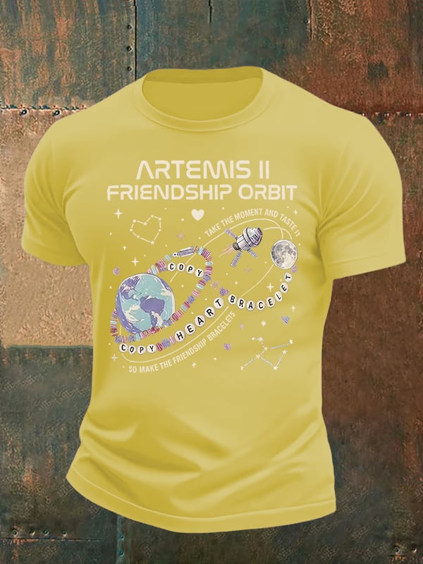 Men's Fun Planet Print T-Shirt