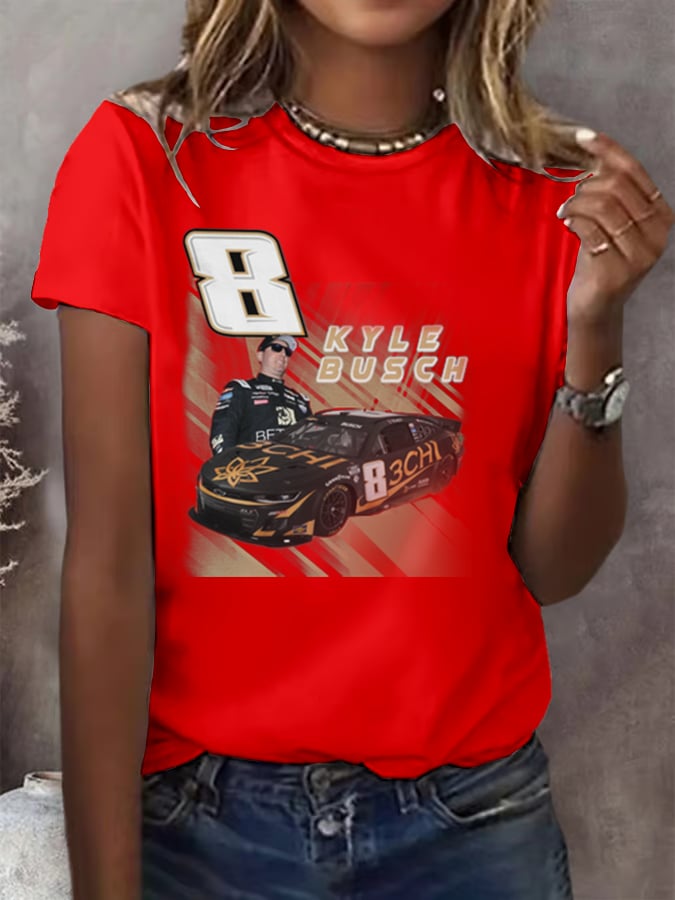 Women's Racing Print T-Shirt