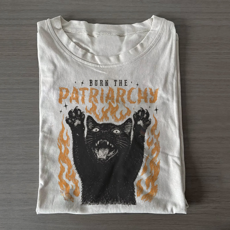 Vintage 90s Feminism Cat T-shirt