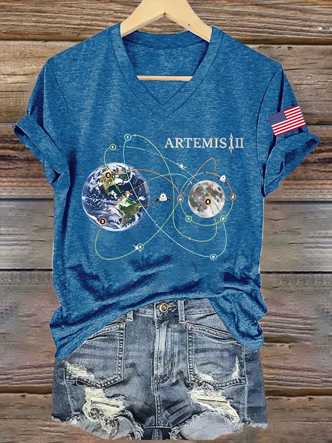 Women's Artemis II Print Short-Sleeve T-Shirt