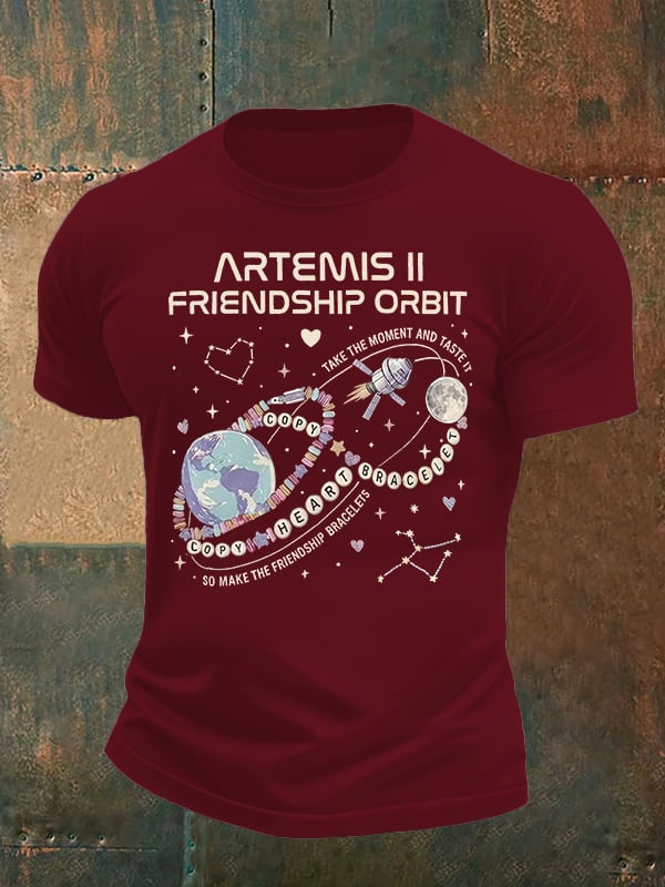 Men's Fun Planet Print T-Shirt