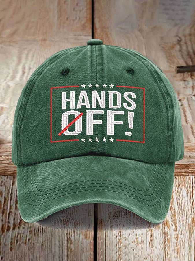 🔥Buy 3 Get 15% Off🔥Unisex Distressed Washed Cotton FDT “Hands Off ” Hat