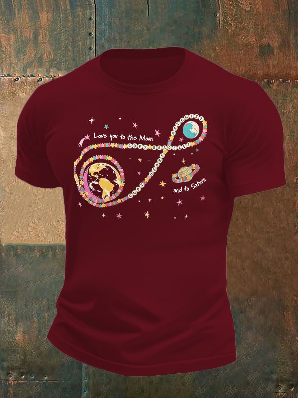 Men's Fun Planet Print T-Shirt