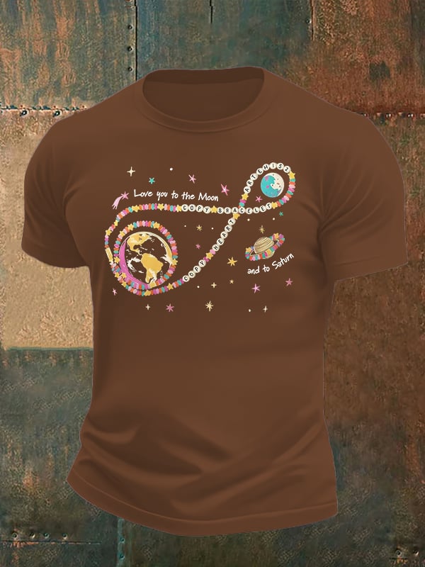 Men's Fun Planet Print T-Shirt