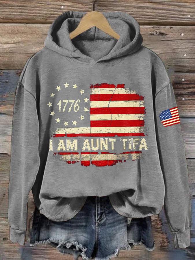 🔥Buy 3 Get 15% Off🔥Retro I Am Aunt Tifa Print Hoodie